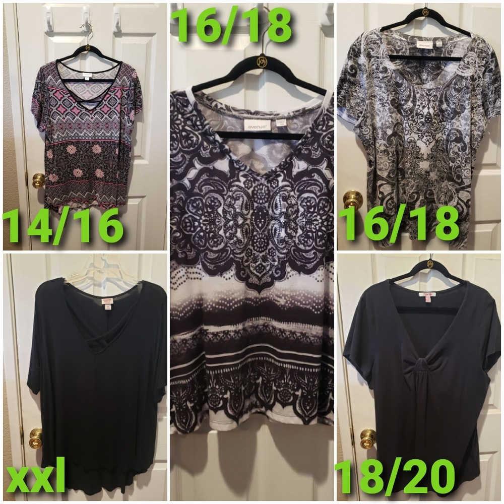 Plus size tunic tops